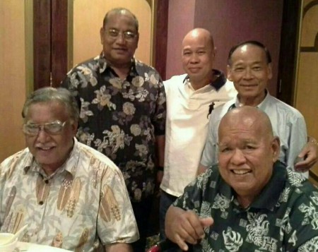 馬紹爾群島跟台灣建交總統第二任(右)馬紹爾群島總統第五任(後)馬紹爾群島外交部長(左)